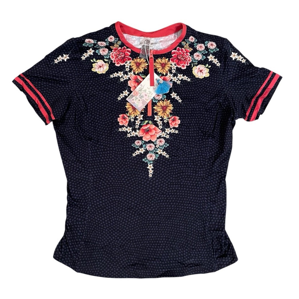 Johnny Was MIA Sporty Surf Shirt Floral Size Medium NWT and Box! - Picture 5 of 8